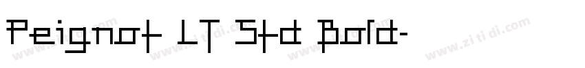 Peignot LT Std Bold字体转换